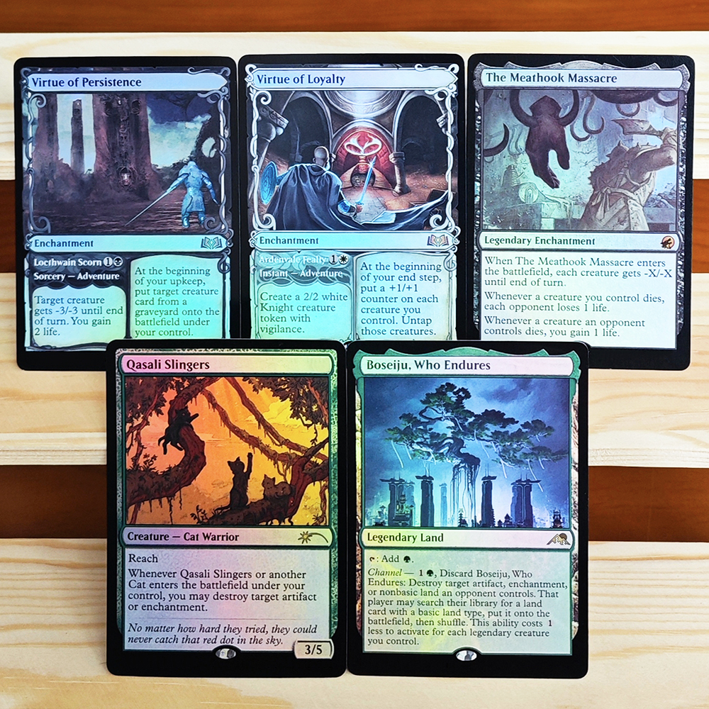 Board Game Who Is It - Virtue of Persistence/Loyalty/The Meathook/Qasali Slingers/Boseiju,Who Endures-TCG