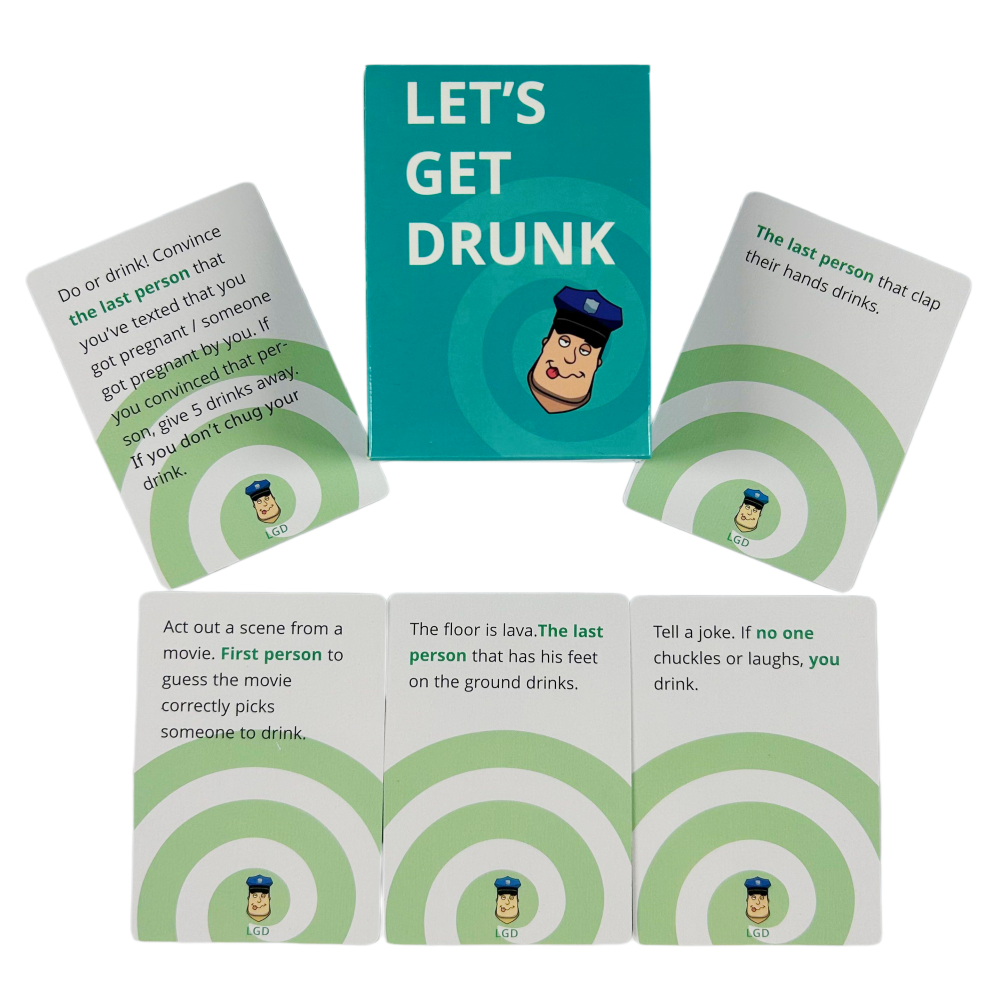 Board Game Unmatched - Let's Get Drunk Drinking Card Game
