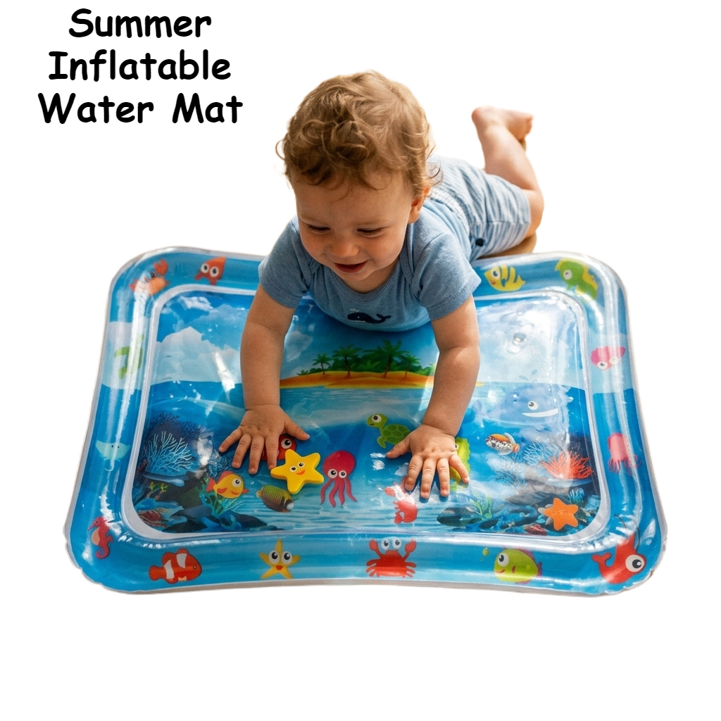 Play Mat Neoprene - Baby Inflatable Water Play Mat Tummy