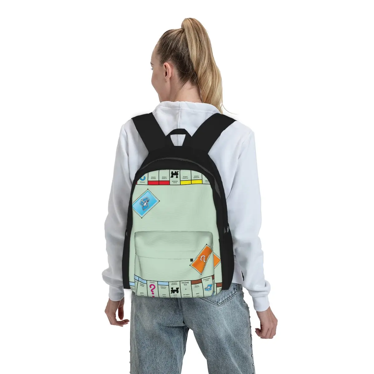 Board Game Monopoli - Board Game Board- Monopoly Backpack Student