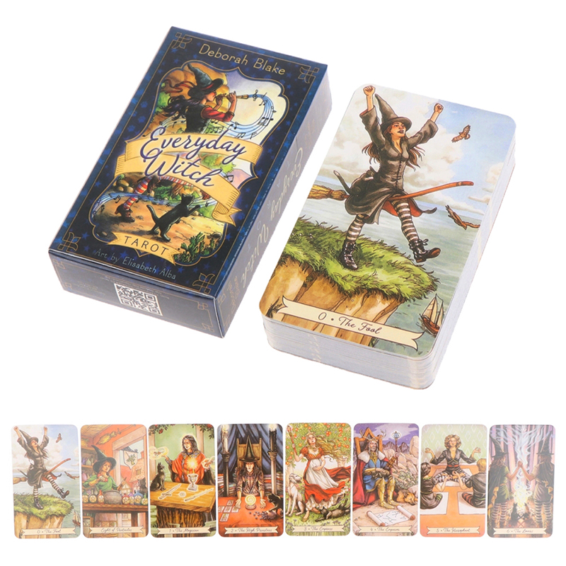 Board Game Quantum - 78Pcs/box Everyday Witch Tarot Cards English