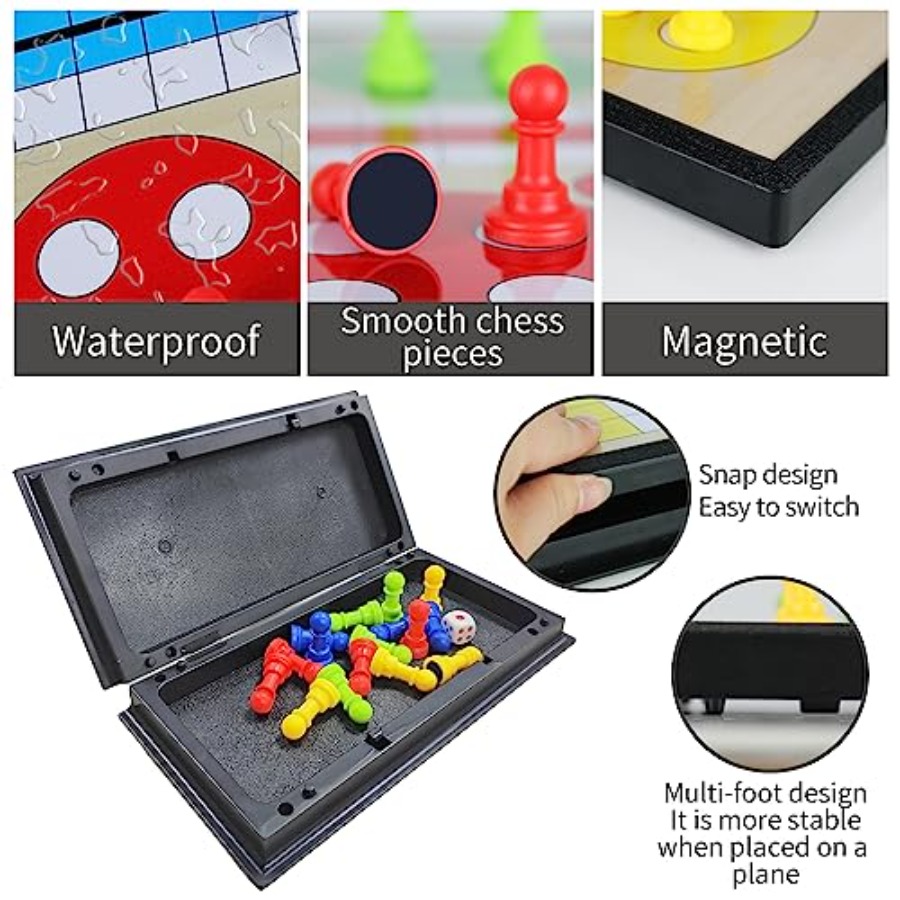 KIDAMI Mini Magnetic Ludo Trav – Board Game Ludo recenzja i cena