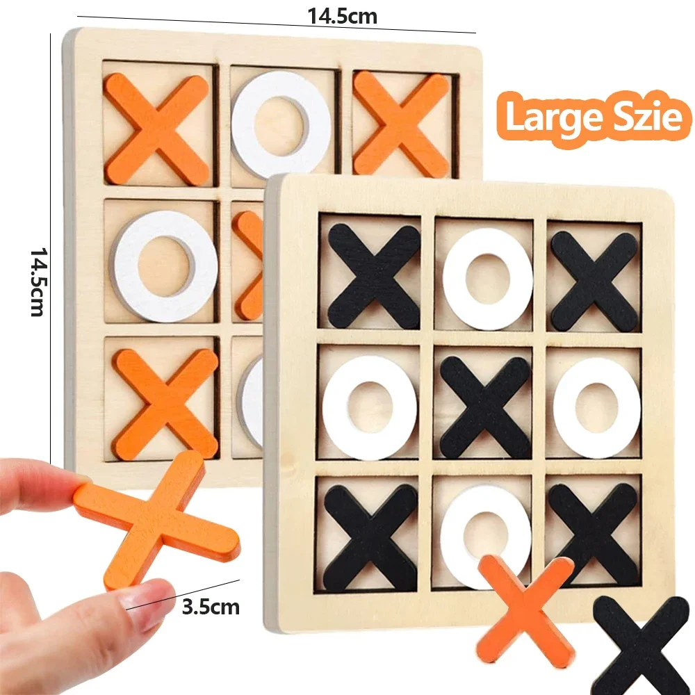 Wooden XO Tic Tac Toe Game Min – Board Game With Questions recenzja i cena