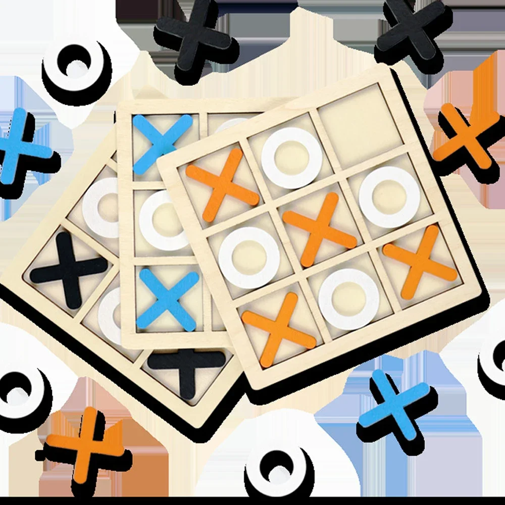 Wooden XO Tic Tac Toe Game Min – Board Game With Questions recenzja i cena