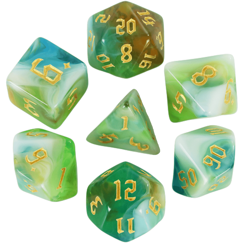 7pcs Board Game Dice Set Retro – Board Game Font recenzja i cena