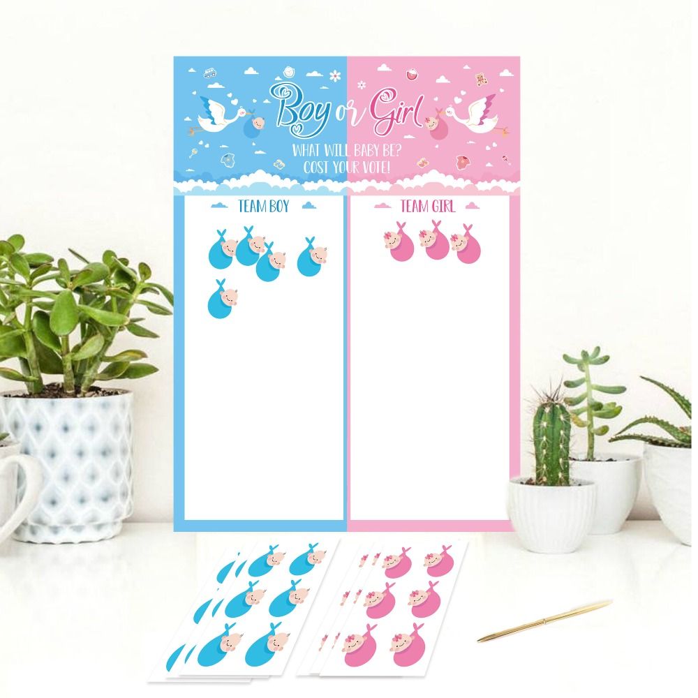 With Stickers Gender Revealed  – Board Game Who Is It recenzja i cena