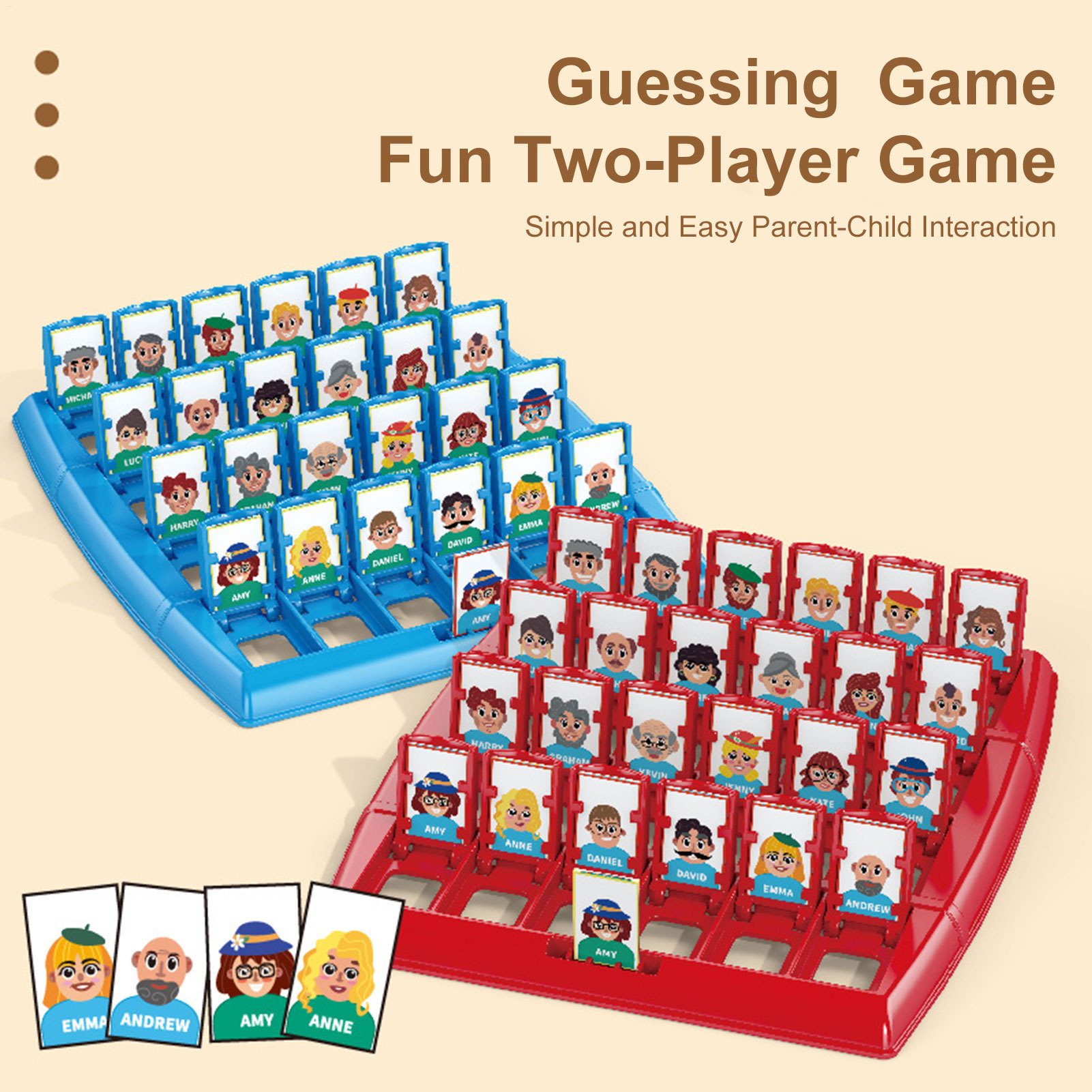 Two-Player Educational Toy Int – Board Game Who Is It recenzja i cena