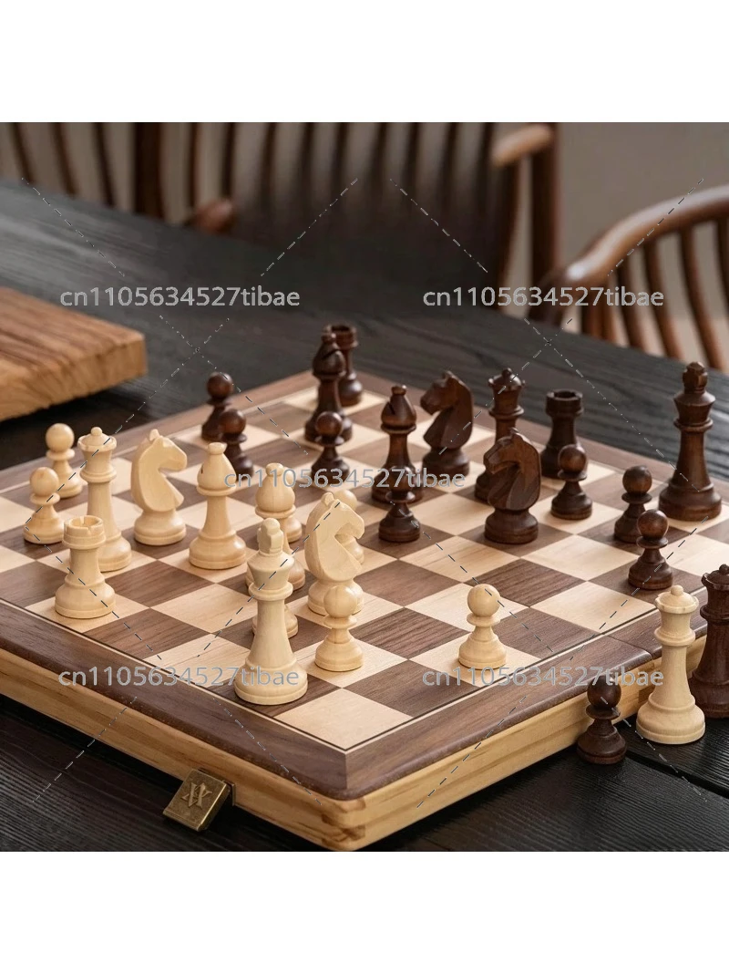 Magnetic Chess Set Solid Wood  – Board Game Hotel recenzja i cena
