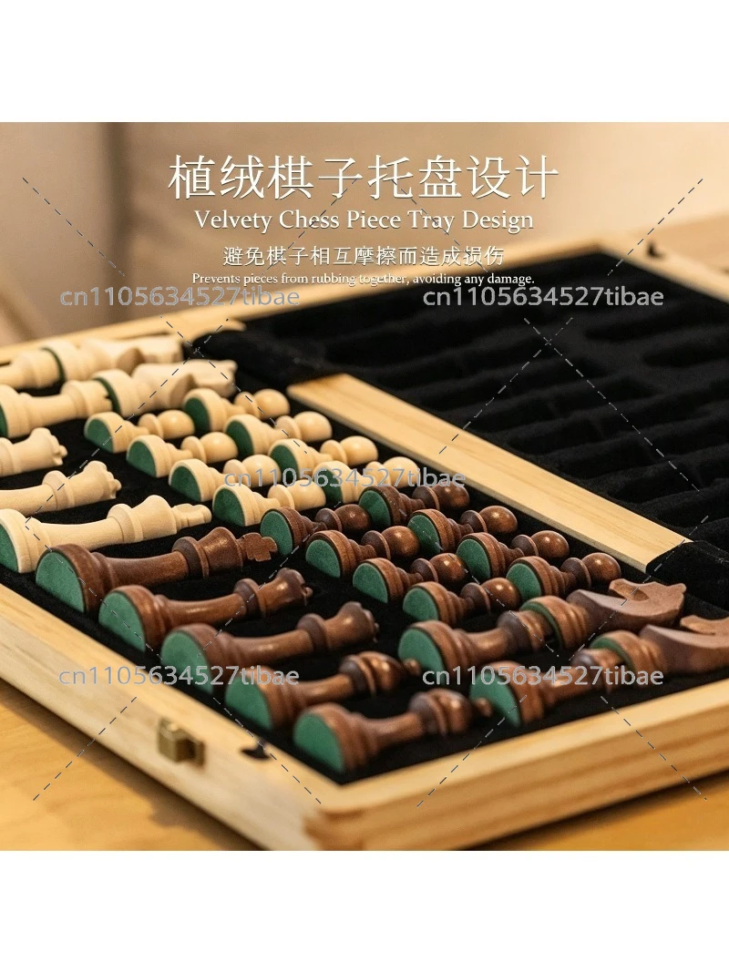 Magnetic Chess Set Solid Wood  – Board Game Hotel recenzja i cena