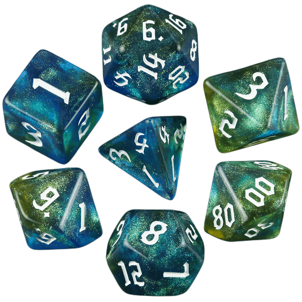 7 Pcs of New Double Colors Dic – Board Game Font recenzja i cena