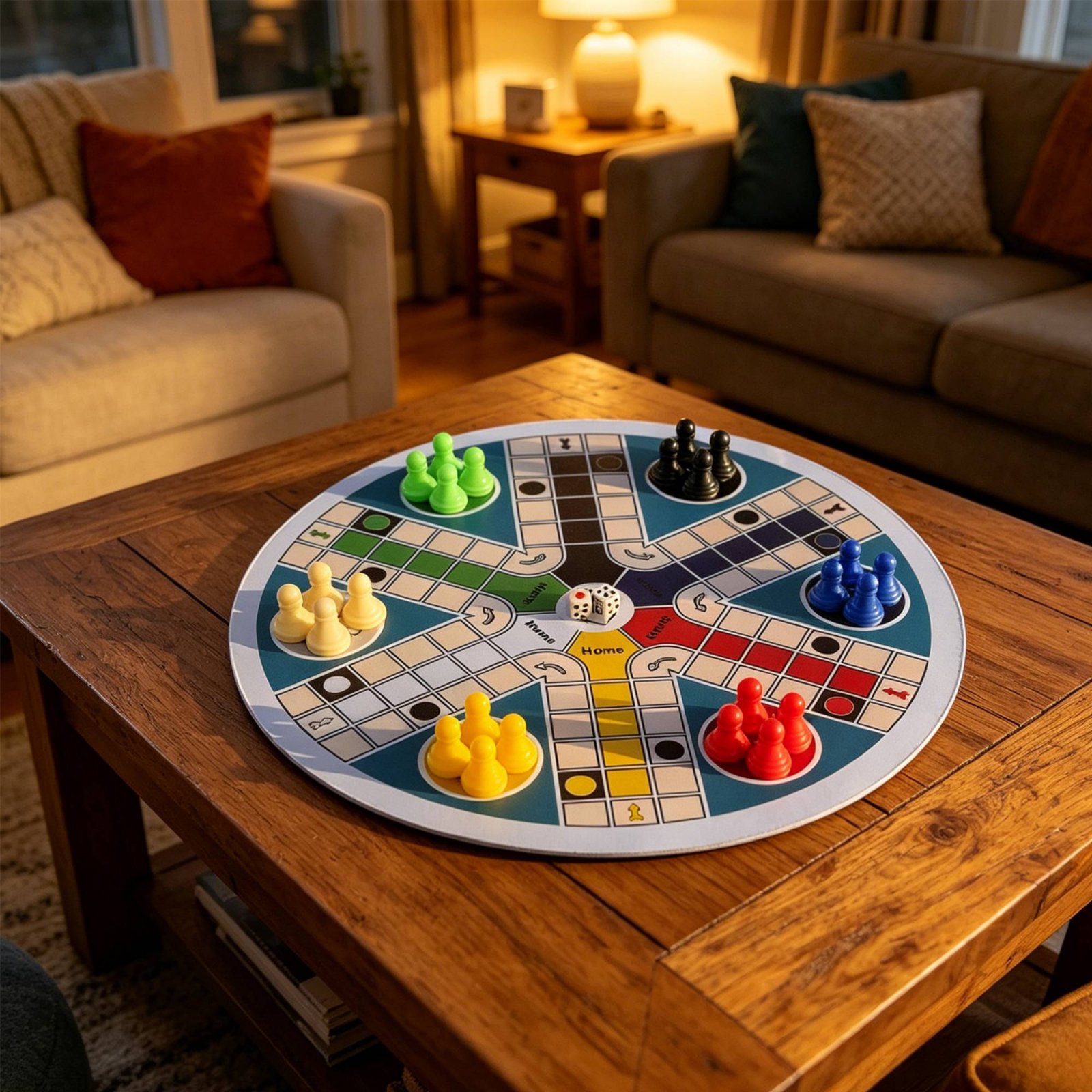 Ludo Game Set 6 Players Round  – Board Game Ludo recenzja i cena