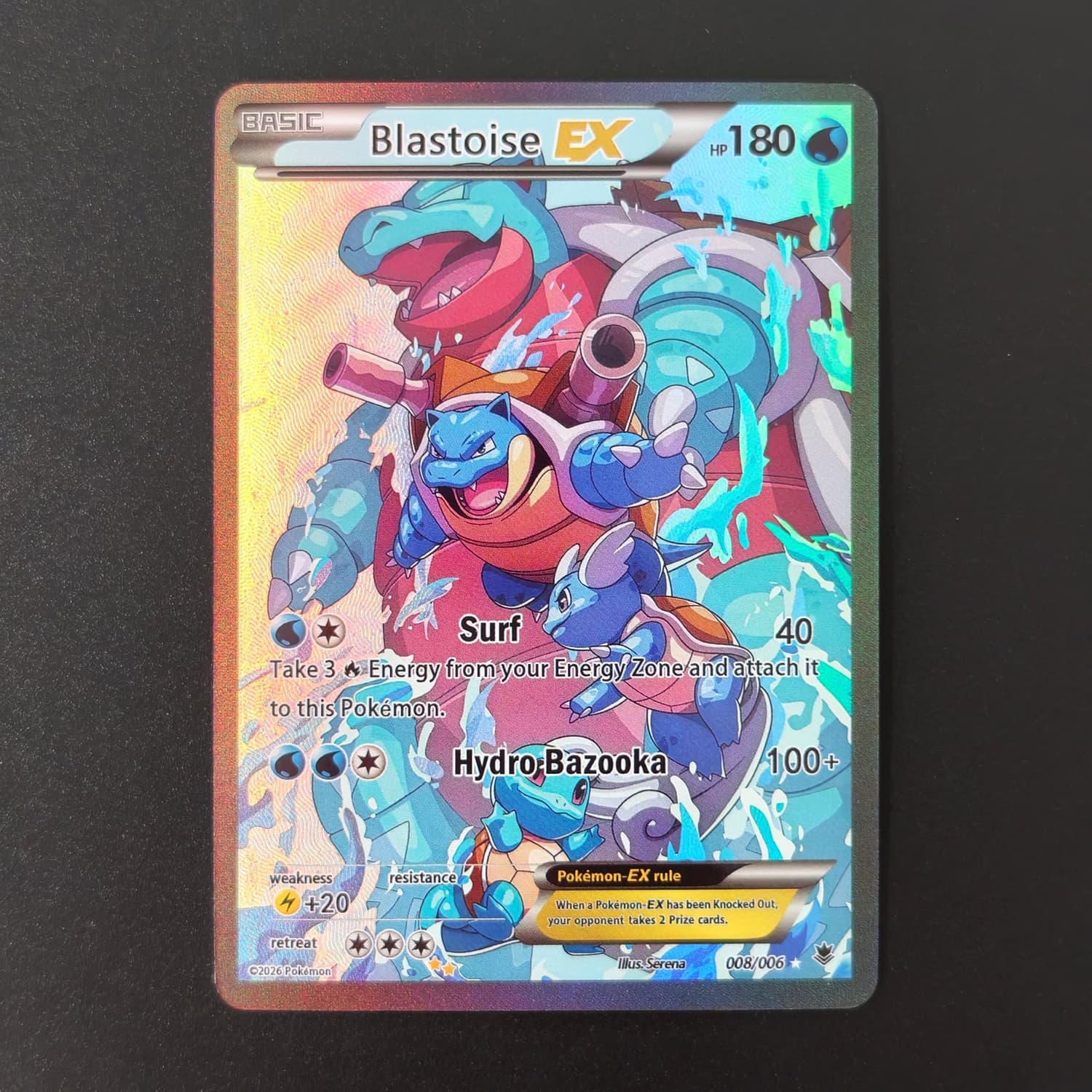DIY Pokemon Blastoise EX 008/0 – Board Game Anime recenzja i cena