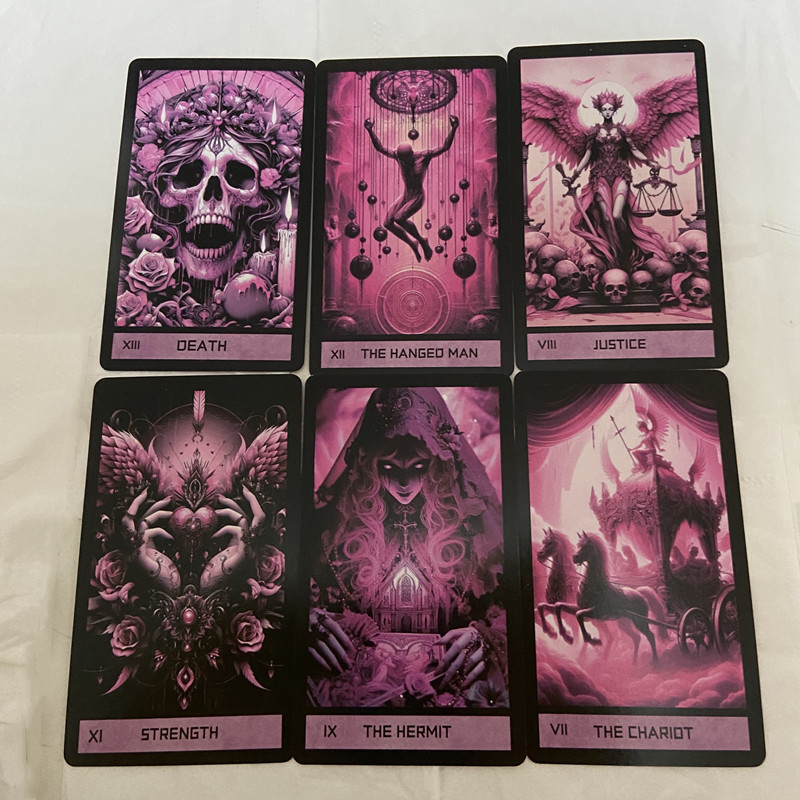 Pink Gothic Tarot Deck 78 card – Board Game Quantum recenzja i cena