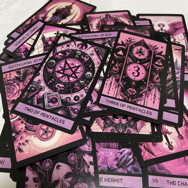 Pink Gothic Tarot Deck 78 card – Board Game Quantum recenzja i cena