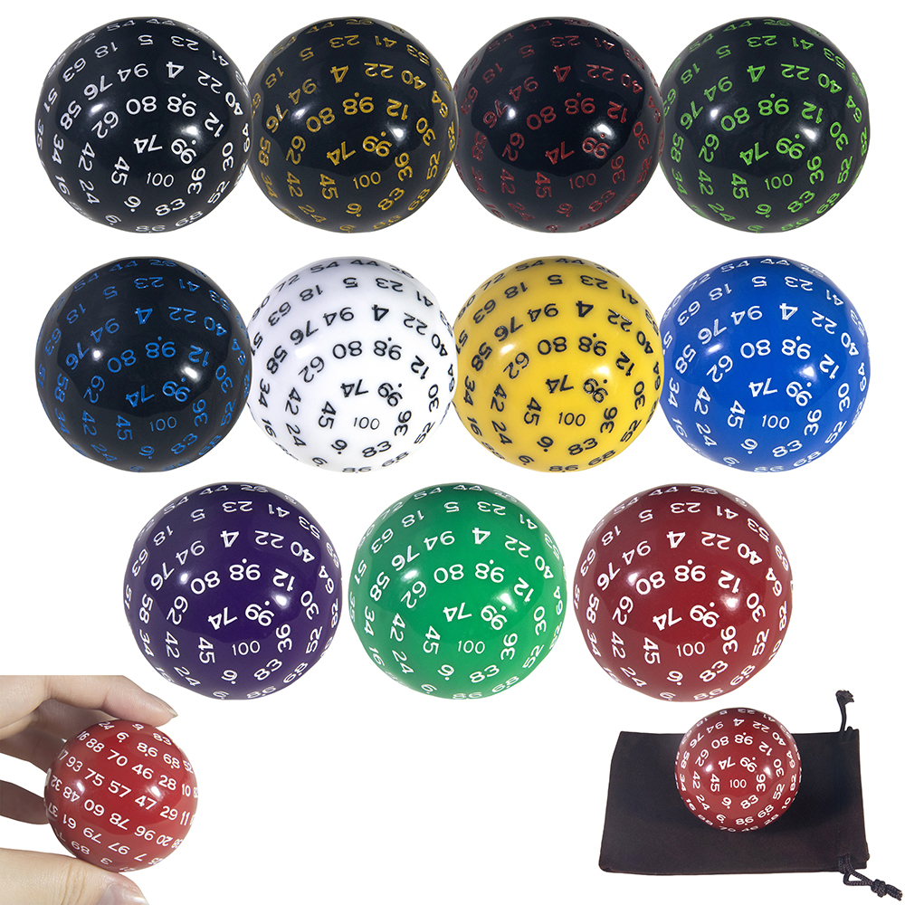 D100 Dice Polyhedral Acrylic 1 – Board Game Ludo recenzja i cena