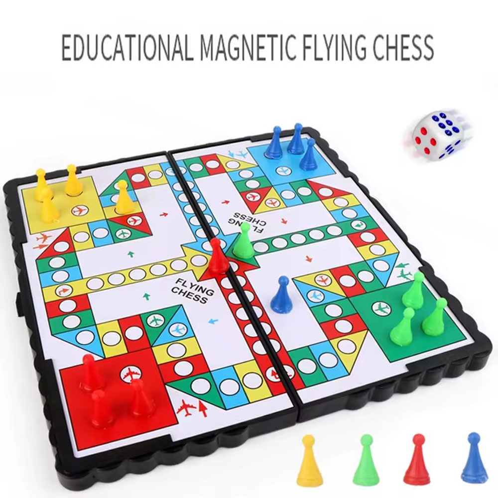 Foldable magnetic flying chess – Board Game Ludo recenzja i cena