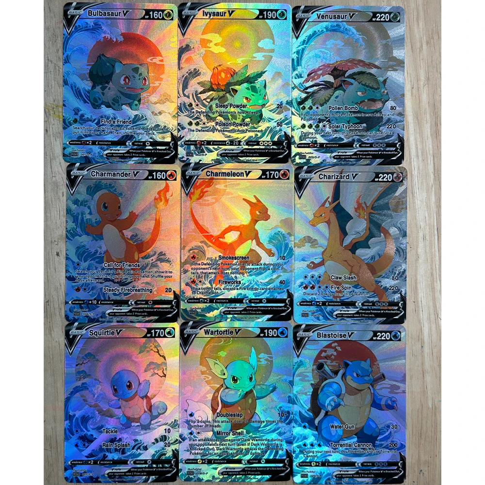 9Pcs/set DIY Anime PTCG Collec – Board Game Diy recenzja i cena