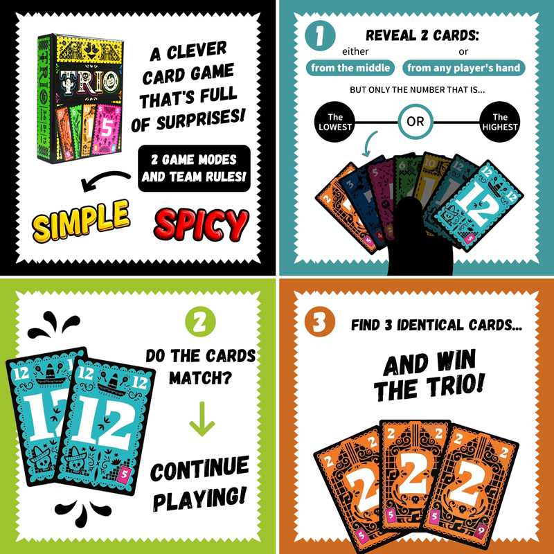 TRIO Board Game Strategic Card – Board Game Unmatched recenzja i cena
